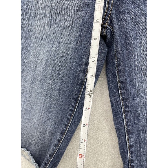 Lucky Jean's Women's Blue Denim Jean Shorts Beachcomber Bermuda Size 2 Dark Wash - Picture 8 of 10